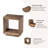 Farmhouse End Table With Open Cube Geometric Frame -1172642949