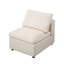 Fauteuil d'appoint sans accoudoirs moderne pour canapé modulaire modulaire