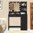 Vanity Desk with LED Mirror, Large Drawer, and 3-Tier Storage Shelf  3 Lighting Modes-1122895279