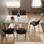 Fauteuils empilables gris chaud 4 pièces Modern