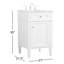 Meuble-lavabo simple gris l 21 po x P 21,5 po x H 35 po Rivers-1069644617