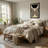 Abstract Abstract Geometric Black And Beige Pattern
