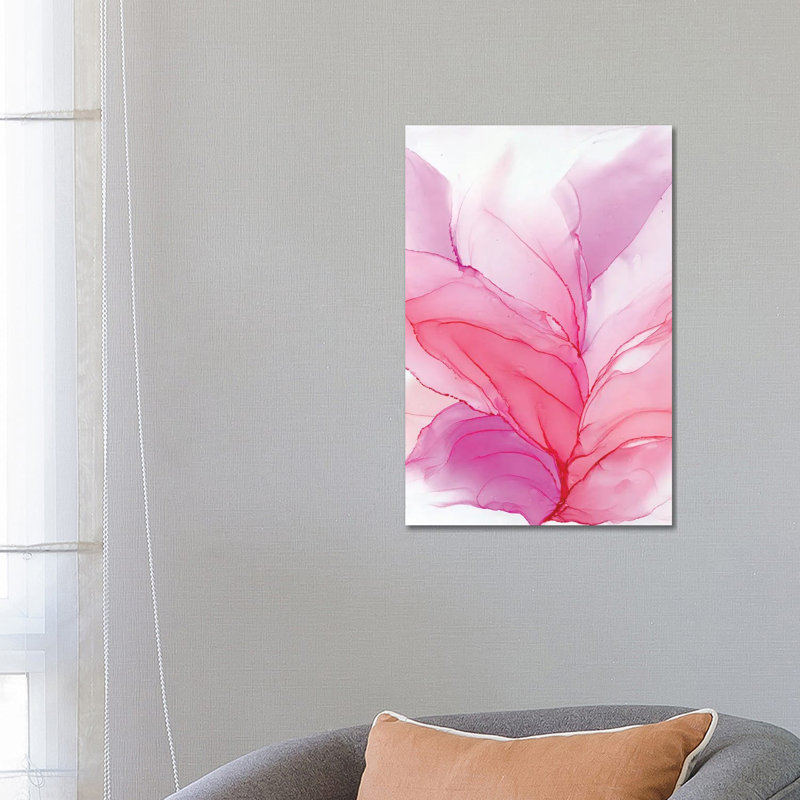 Pink Bloom - Wrapped Canvas Painting, 66.04 cm H x 45.72 cm W