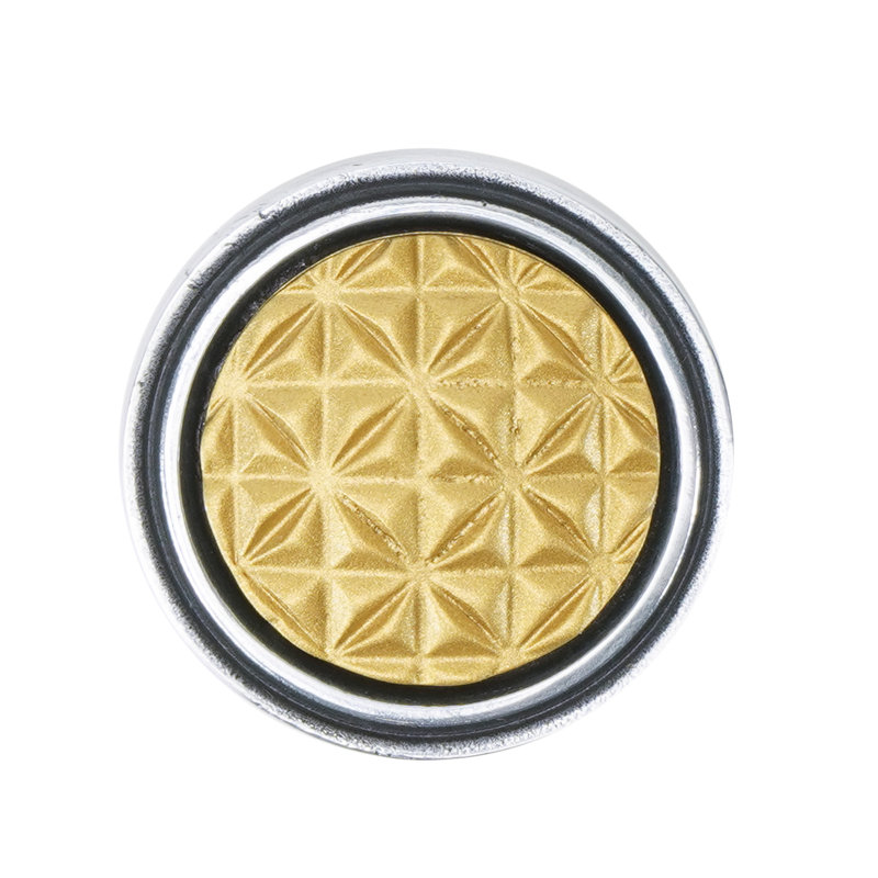 Spectra Origami knob in chrome finish, Chrome/Gold