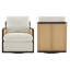 Ensemble de 2 fauteuils pivotants Smita Marlowe-126300398