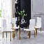 15.6cm H Upholstered Side Chair in White
