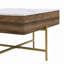 Square Lift-Top Coffee Table Set With Storage & 4 Ottomans