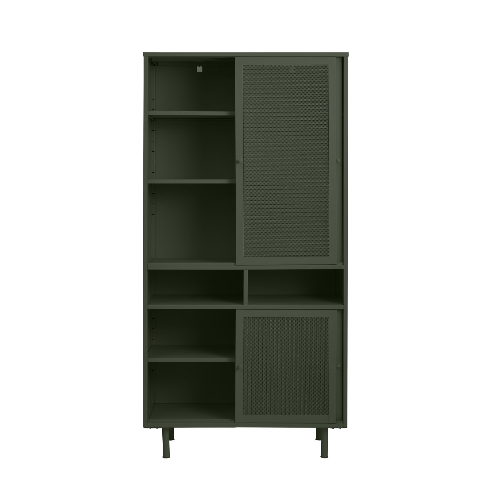 Kolbie 2 - Shelf Storage Cabinet, Green