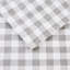 Ensemble de 3 draps à motif de chevrons gris 100% flanelle de coton ultra doux avec 2 taies d'oreiller plates et lavables à la machine