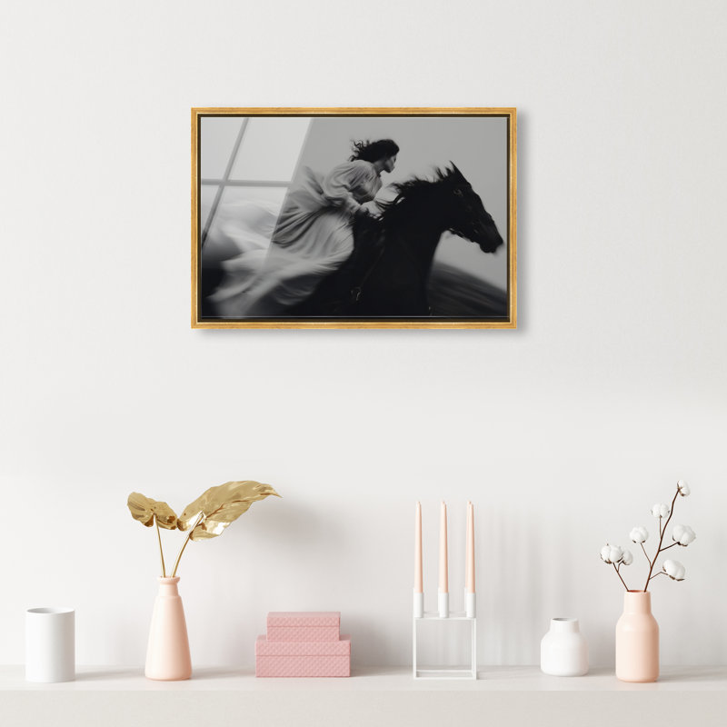 Spirit in Motion High-Gloss Frameless Acrylic Glass Wall Art Animals Print by Oliver Gal, Ready to Hang, 15 x 10, 21"H x 31"W
