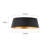 2-Light Modern Matte Black Metal Flush Mount