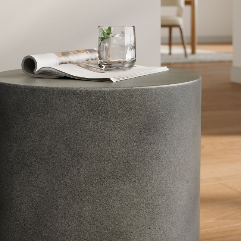 Tabouret d'extérieur Brion, Gris, Gris