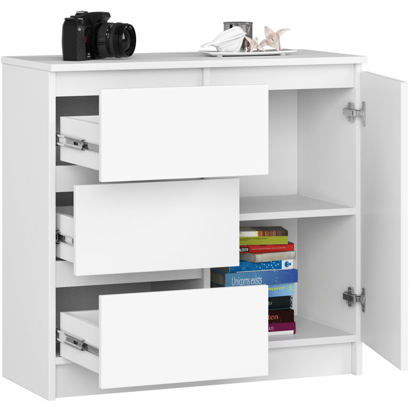 Skaiste Particle Board Standard Storage Unit Accent Chest