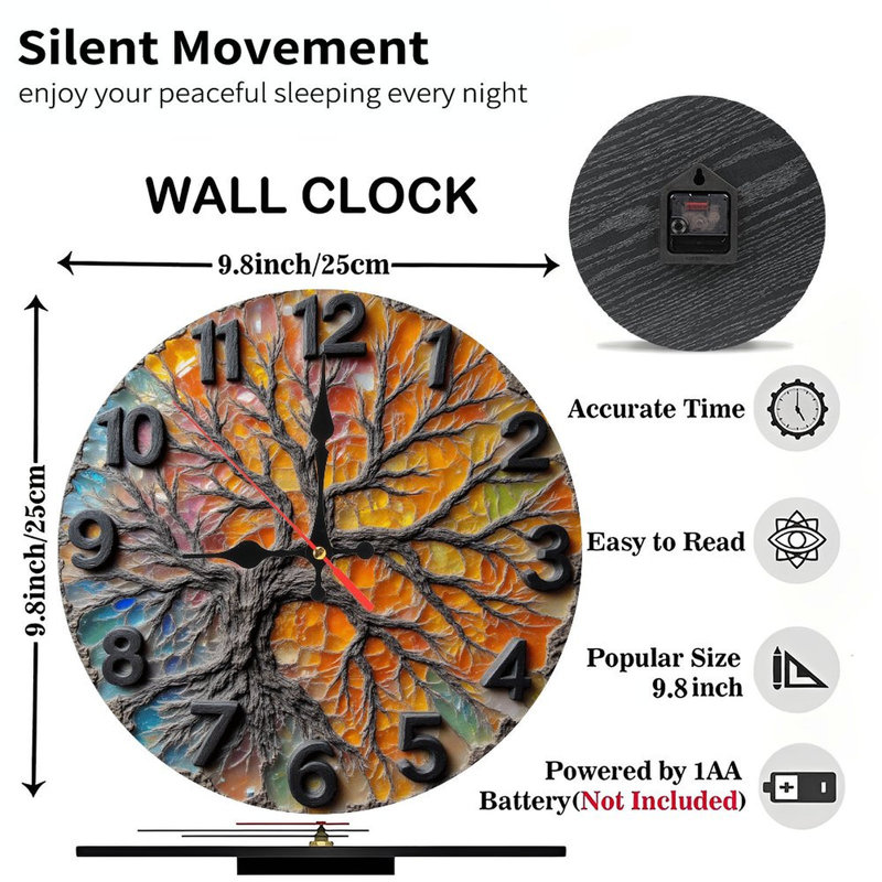Horloge mosaïque unique