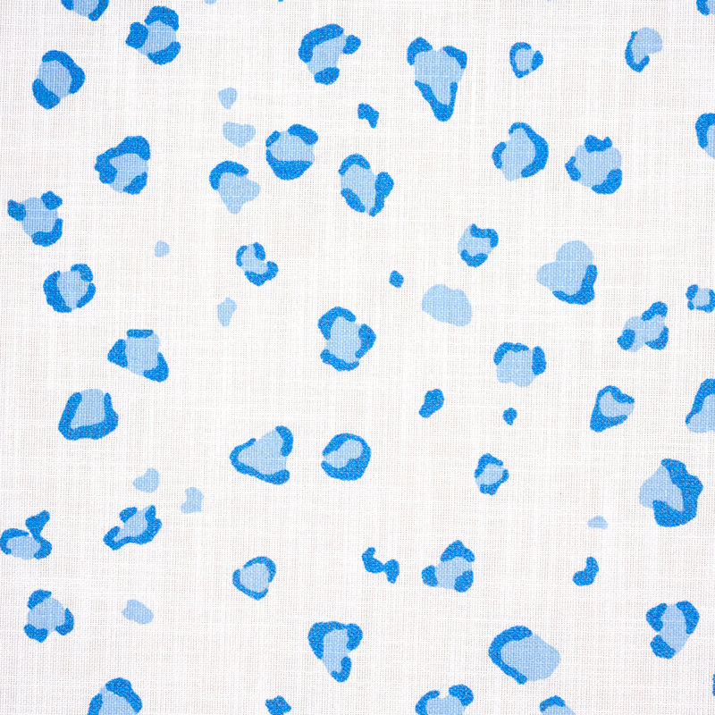 Schumacher x Cristina Buckley Wild At Heart Indoor/ Outdoor Fabric, Indigo