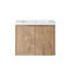 Meuble-lavabo mural avec lavabo, 36 po, porte, grand meuble-lavabo avec compartiment de rangement, option abondante