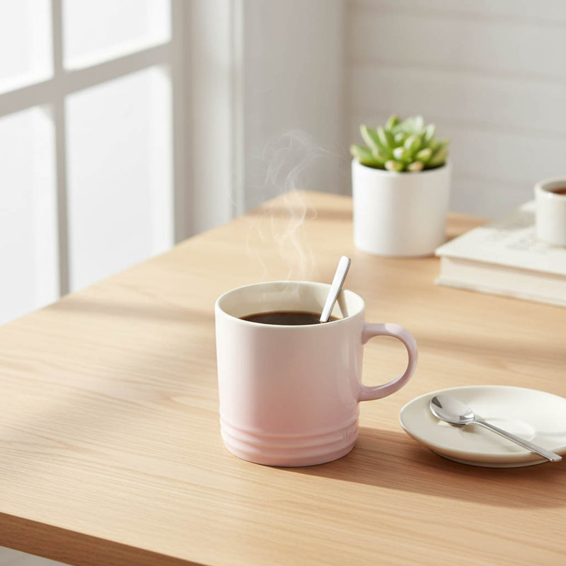 Stoneware Coffee Mug, Pink