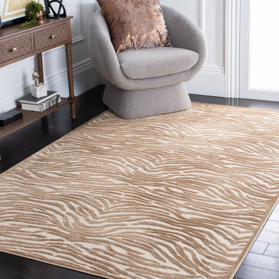 Tapis Heie caramel / crème
