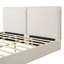 Lit tapissier minimaliste moderne avec tête de lit double Lumen