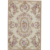Hand-Knotted High-Quality Yellow and Yellow Area Rug
