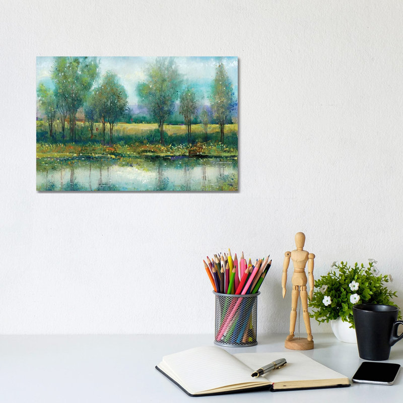 River Reflection II by Tim OToole - Wrapped Canvas Painting, 20.32 cm H x 30.48 cm W