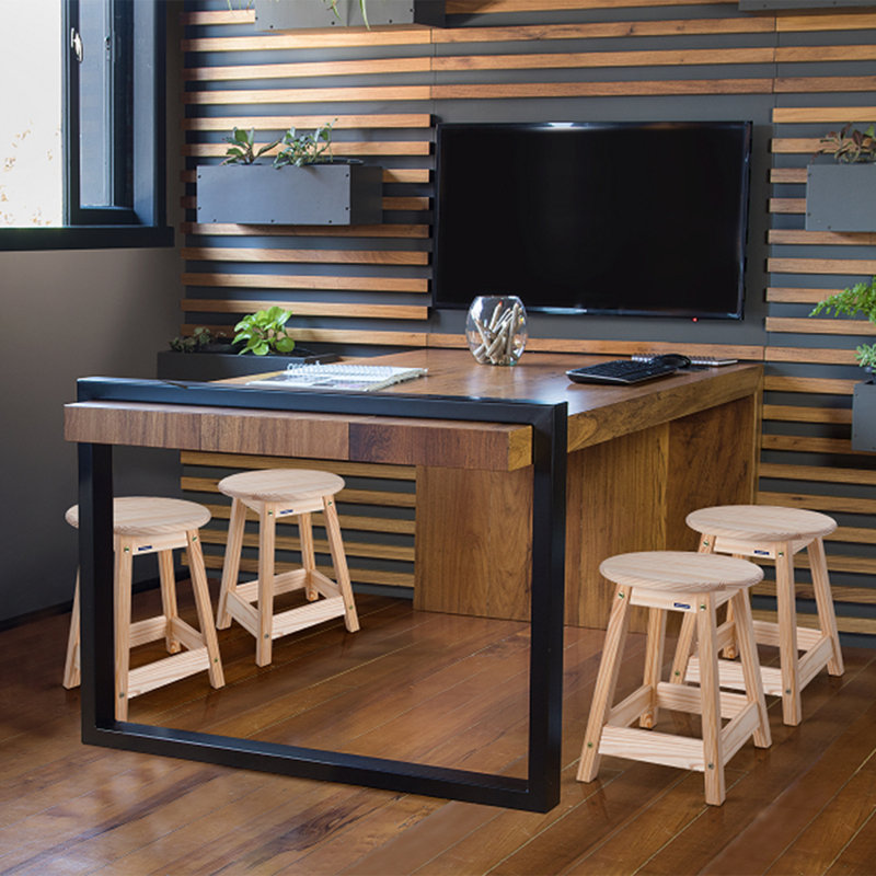 Solid Wood Accent Stool