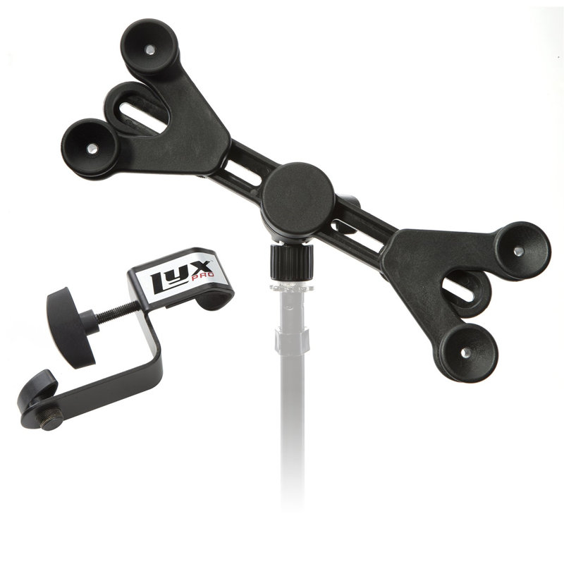 LyxPro Microphone Stand with Adjustable 360 Degree Swivel for Tablet iPhone iPad and Android