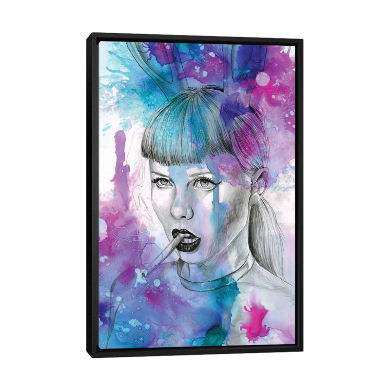 « untitleed viii », reproduction sur toile, H 26 po x l 18 po x P 1,5 po, Toile encadrée noire
