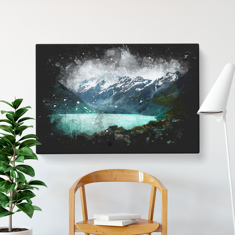 Aoraki Mount Cook In New Zealnd - Wrapped Canvas Print, 50cm H x 76cm W x 3cm D