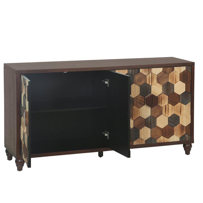 Buffet 59,8 po avec motif nid d'abeille