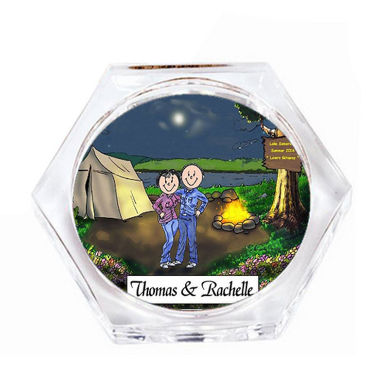 Ensemble de 4 sous-verres personnalisés, Oui