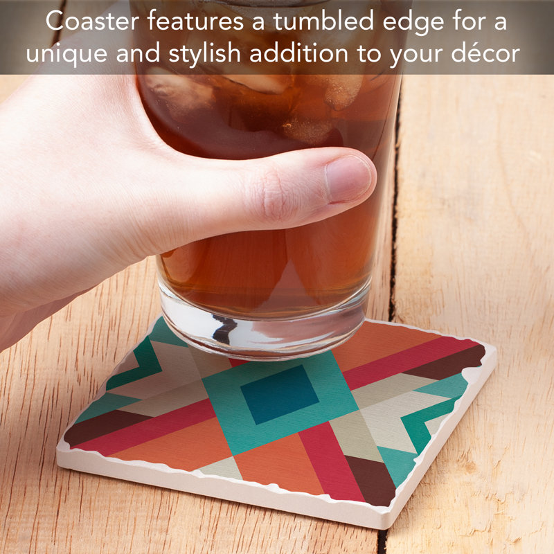 Aztec Dream Single Tumbled Tile Coaster Create Your Own Set