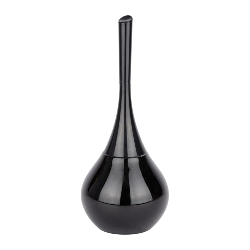 Toilet Brush,Reusable,Closed,Elegant Shape,Black