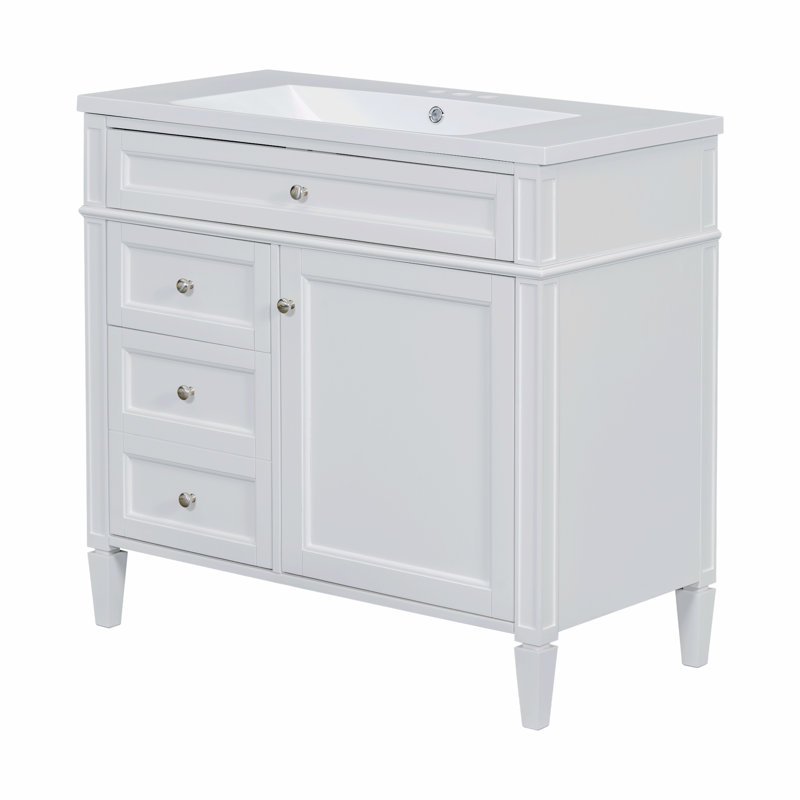 Rangement pour salle de bain Soulier, Blanc