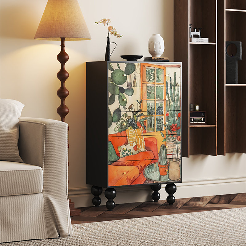 French locker art decorative cabinet