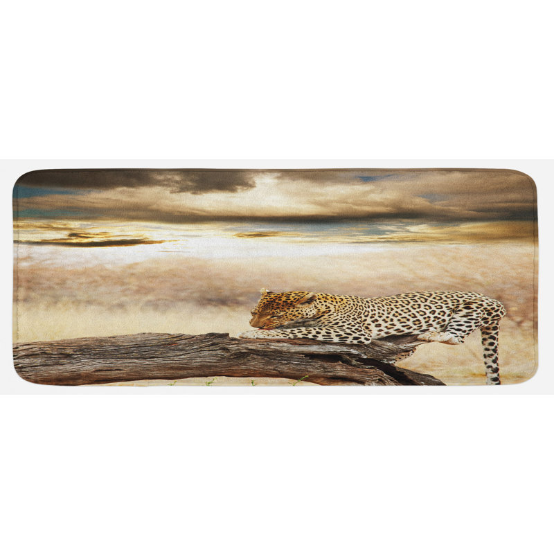 Tapis de cuisine safari