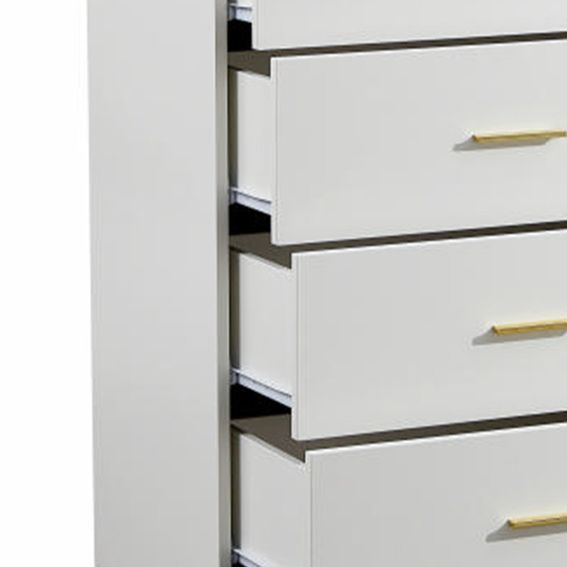 Commode d'appoint 8 tiroirs Olite, Blanc