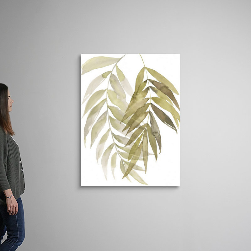 «Palm Embrace I», art mural sur toile, Toile tendue, H 48 po x l 36 po