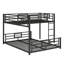 Kelvisha L-Shaped Metal Twin Over Full Size Bunk Bed-106342078