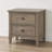 2-Drawer Nightstand with Round Bronze Pull Knobs