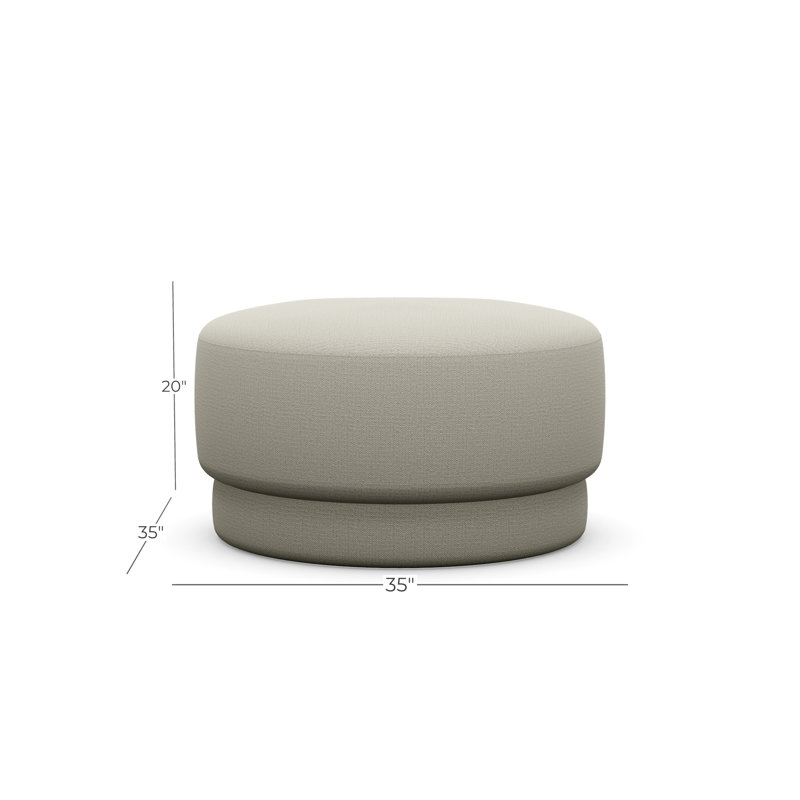Cremini Medium Ottoman, Sugar Shack 120501