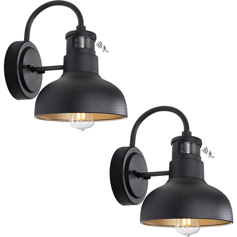 Luminaire de grange d'extérieur Kanesha, H 10 po x l 7 po x P 9 po