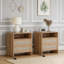 Table de chevet en rotin avec station de charge-1208588830-1208588818