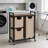 3-Compartment Laundry Sorter Hamper With Sliding Bags And Storage Shelf - Durable Metal Frame For Organized Laundry Management