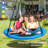 40inch Metal/Fabric Web/Saucer Swing with Chains and Hooks-54530389