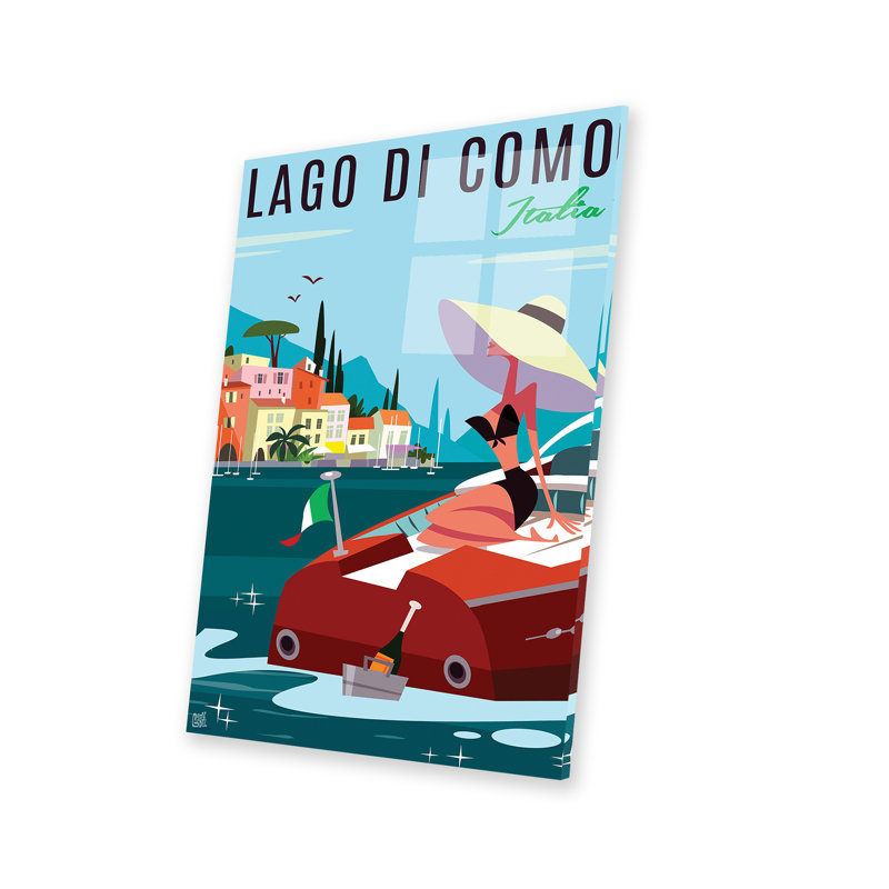 Lago Di Como Italia sur plastique / acrylique par Gary Godel, peinture