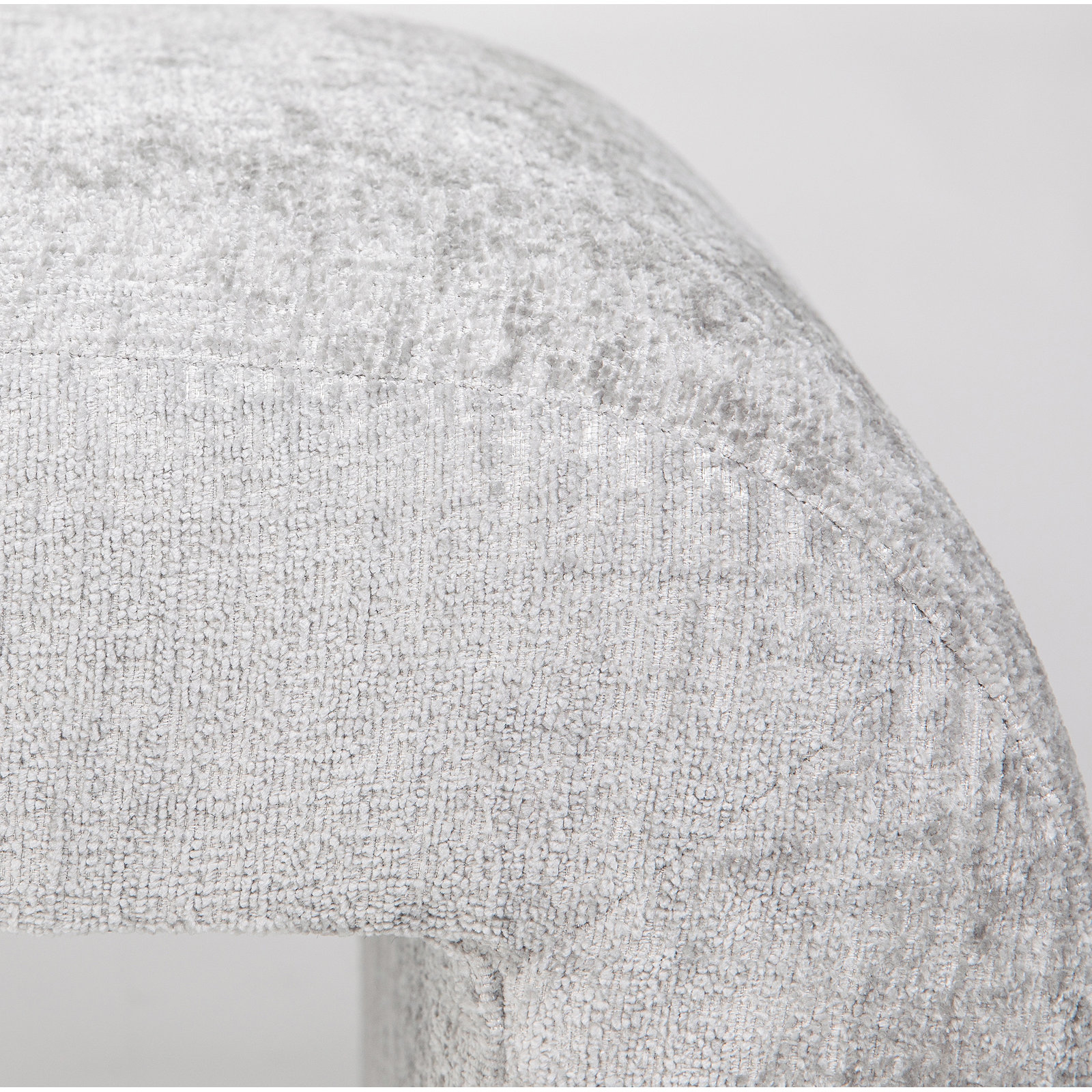 Diedrick Bench, Gwen Gray Microsuede, 19" H x 60" W x 18" D