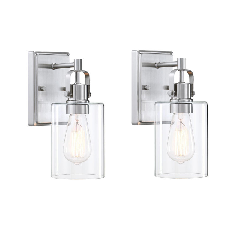 Éclairage pour meuble-lavabo à intensité variable Siedentopf, Nickel brossé, 2