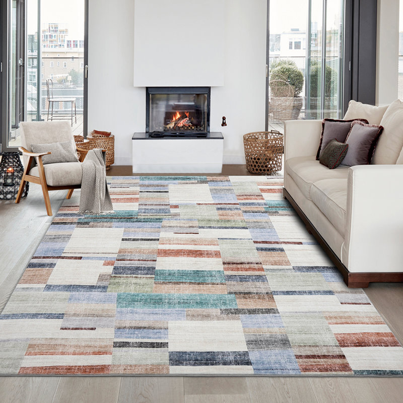 Cowden Washable Indoor Rug, Rectangle 8' x 10'