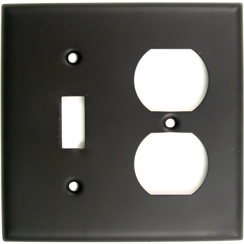No Subject 2 - Gang Standard Combination Wall Plate, Oil Rubbed Bronze
